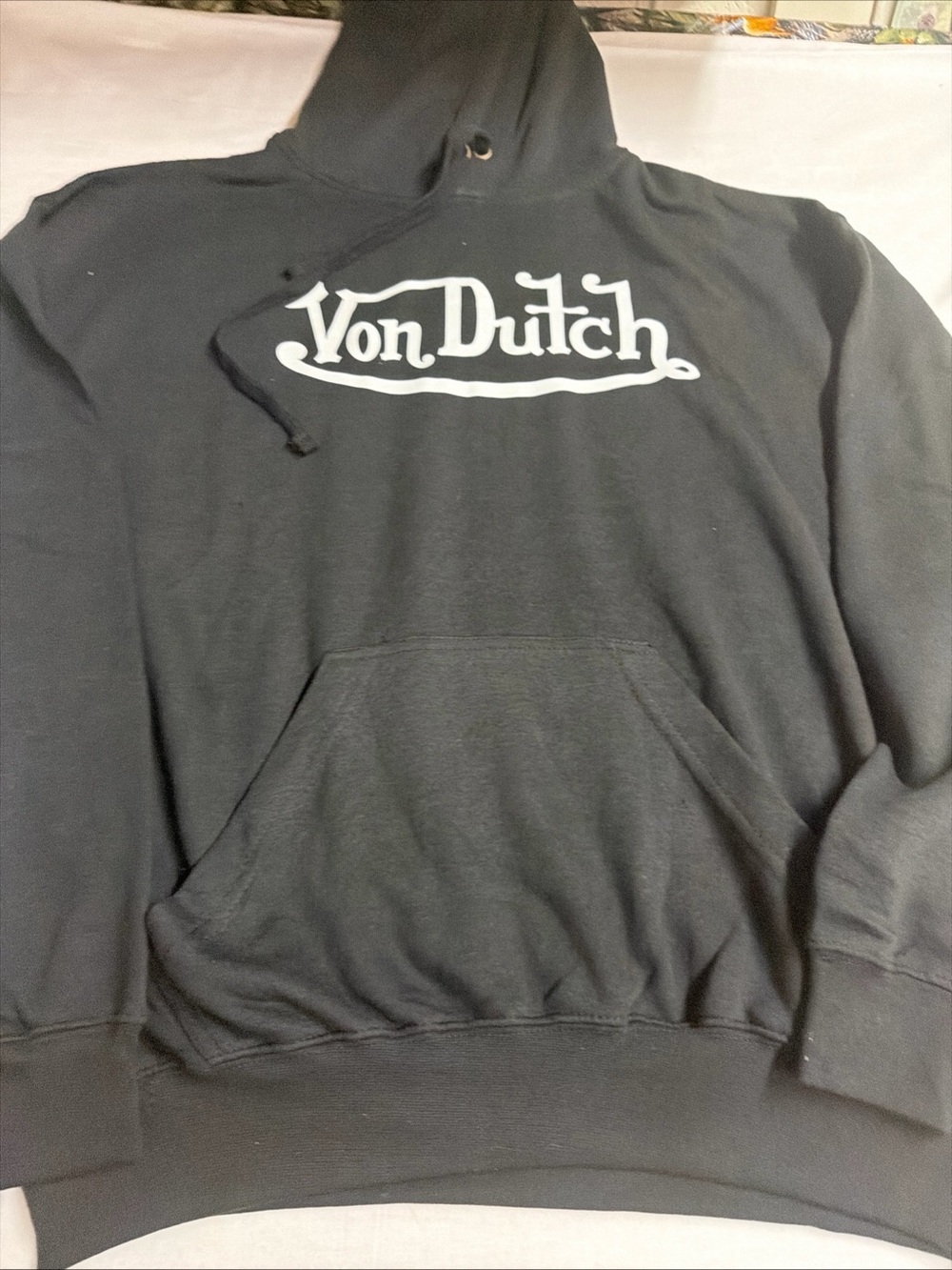 Von Dutch Men's Black Logo Hoodie